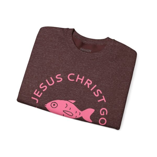 Jesus Christ God's Son Savior - Christian Sweatshirt - UCD - Image 3