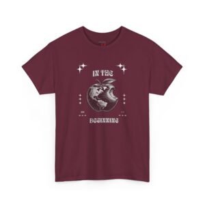 In the Beginning Genesis 1:1 Christian Heavy Cotton T-Shirt - UCD