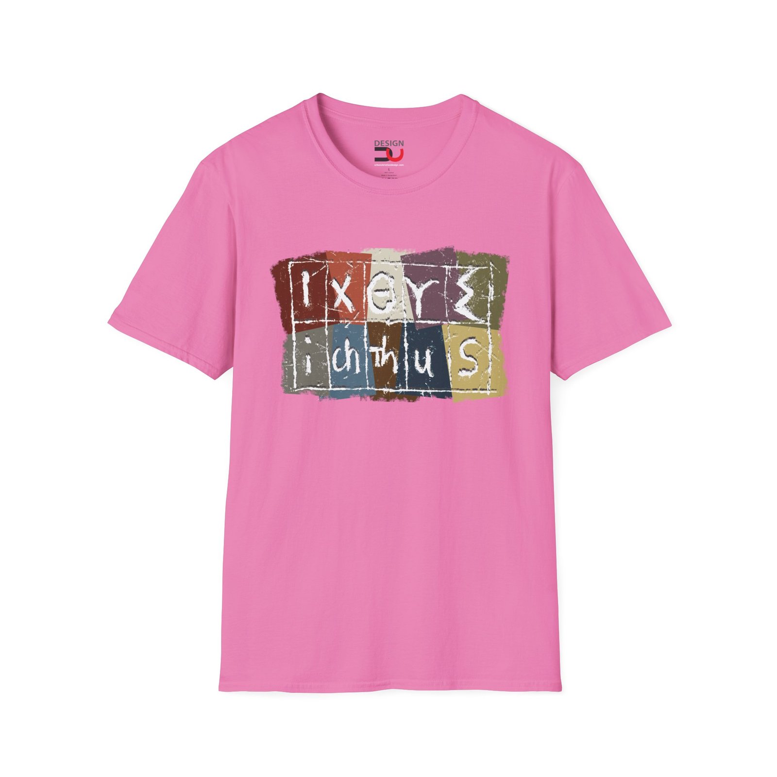 IXOYE Ichthus Block Letters T-Shirt - Christian Graphic Tee - Image 11