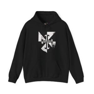 Militia of Jesus Christ Cross - Plush Hooded Sweatshirt - UCD
