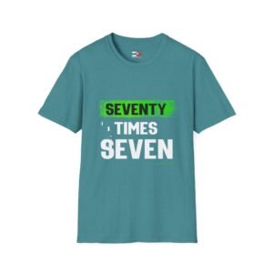 Seventy Times Seven T-Shirt-Christian Faith Forgiveness Tee