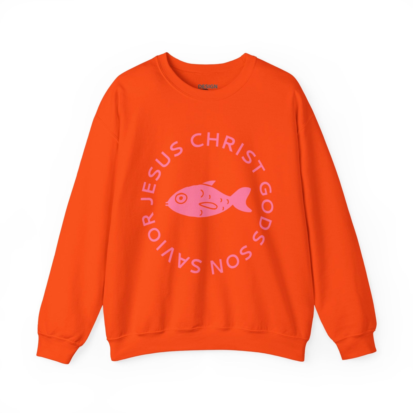 Jesus Christ God's Son Savior - Christian Sweatshirt - UCD - Image 2