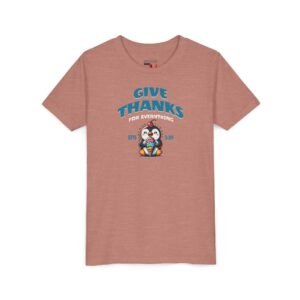 Give Thanks Ice Cream Penguin - Christian Youth T-shirt -  UCD