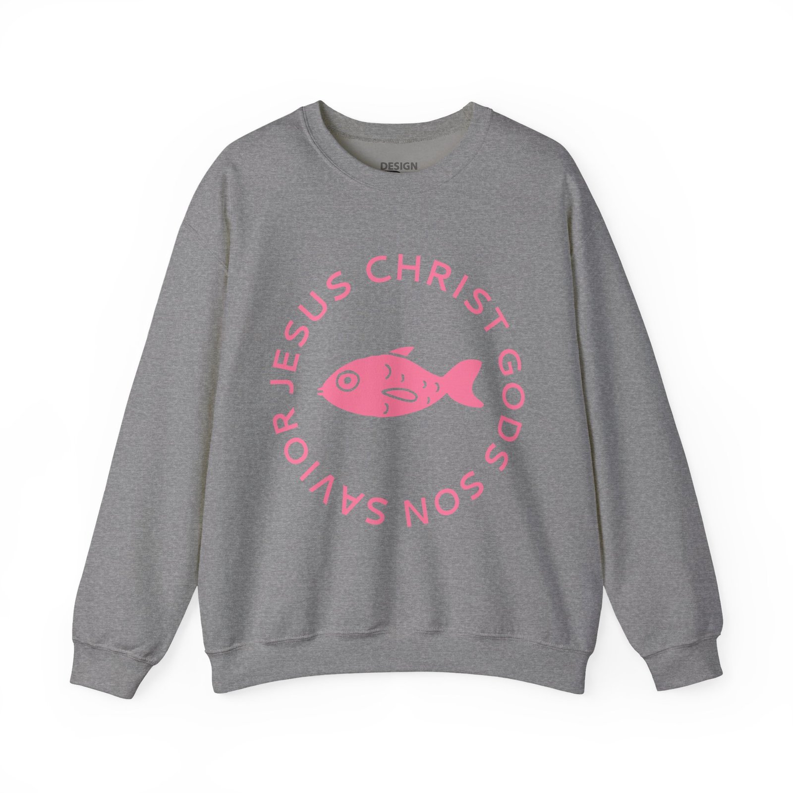 Jesus Christ God's Son Savior - Christian Sweatshirt - UCD - Image 4
