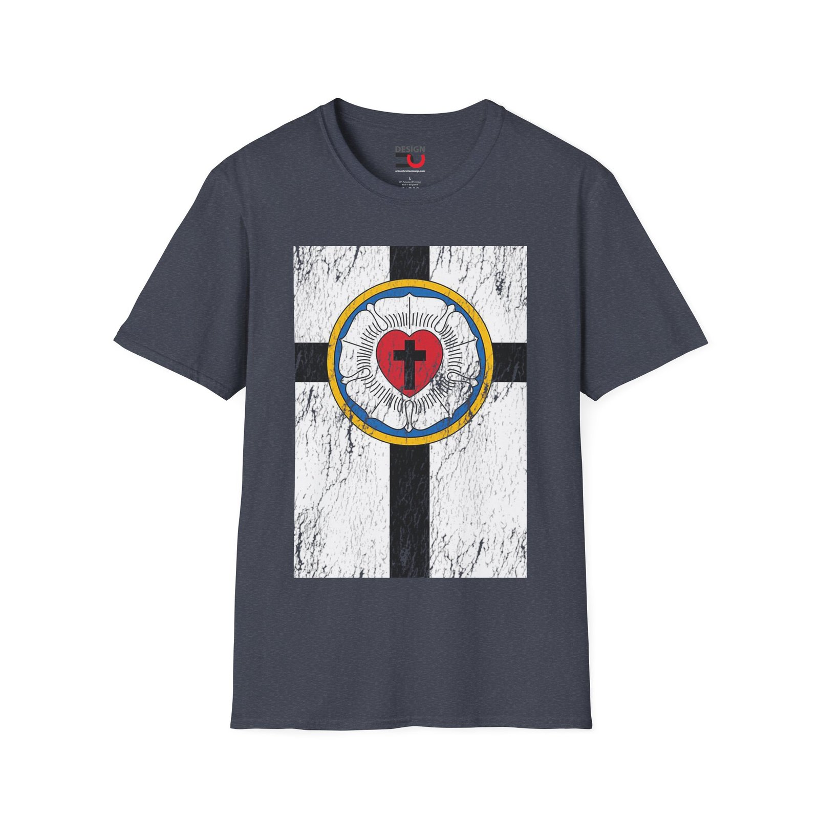 Luther Rose Cross T-Shirt — Reformation Heart Faith Tee - Image 4
