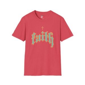 Faith Gothic Script T-Shirt — Vintage Cross Graphic Tee