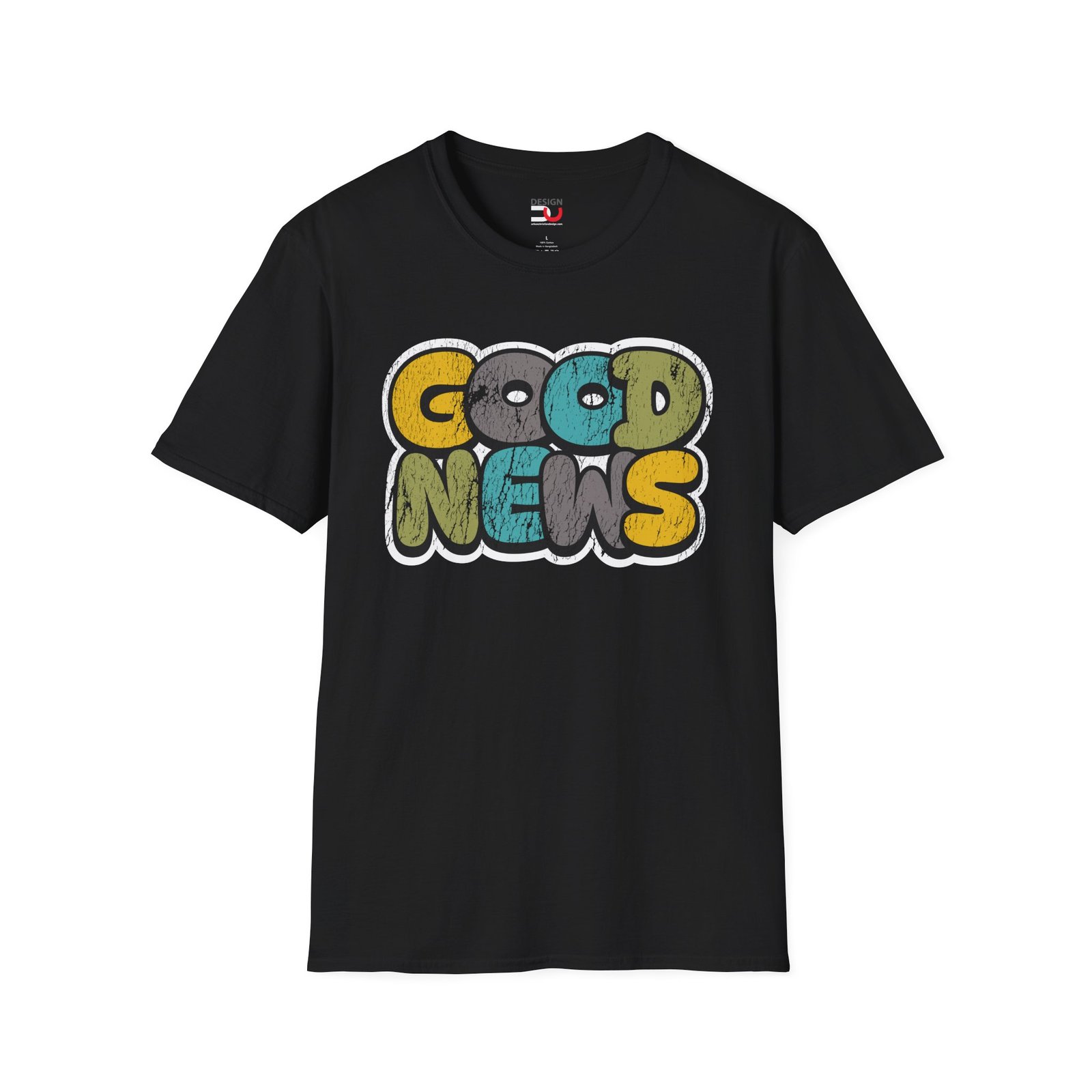 Good News T-Shirt — Retro Colorful Positive Graphic Tee - Image 5