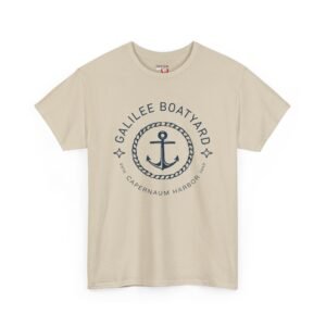 Nautical Anchor Tee — Galilee Boatyard Vintage Harbor T‑Shirt