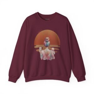 Go Ask Your FATHER Crewneck Christian Sweatshirt  Pastel Sunset Design
