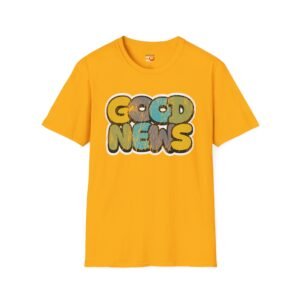 Good News T-Shirt — Retro Colorful Positive Graphic Tee