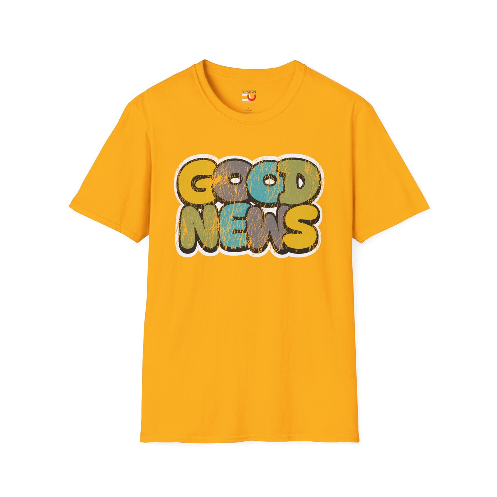 Good News T-Shirt — Retro Colorful Positive Graphic Tee