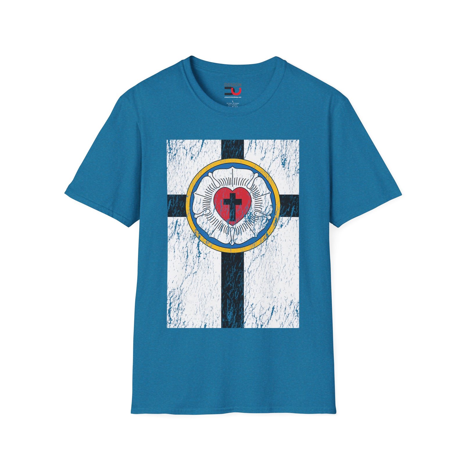 Luther Rose Cross T-Shirt — Reformation Heart Faith Tee - Image 3