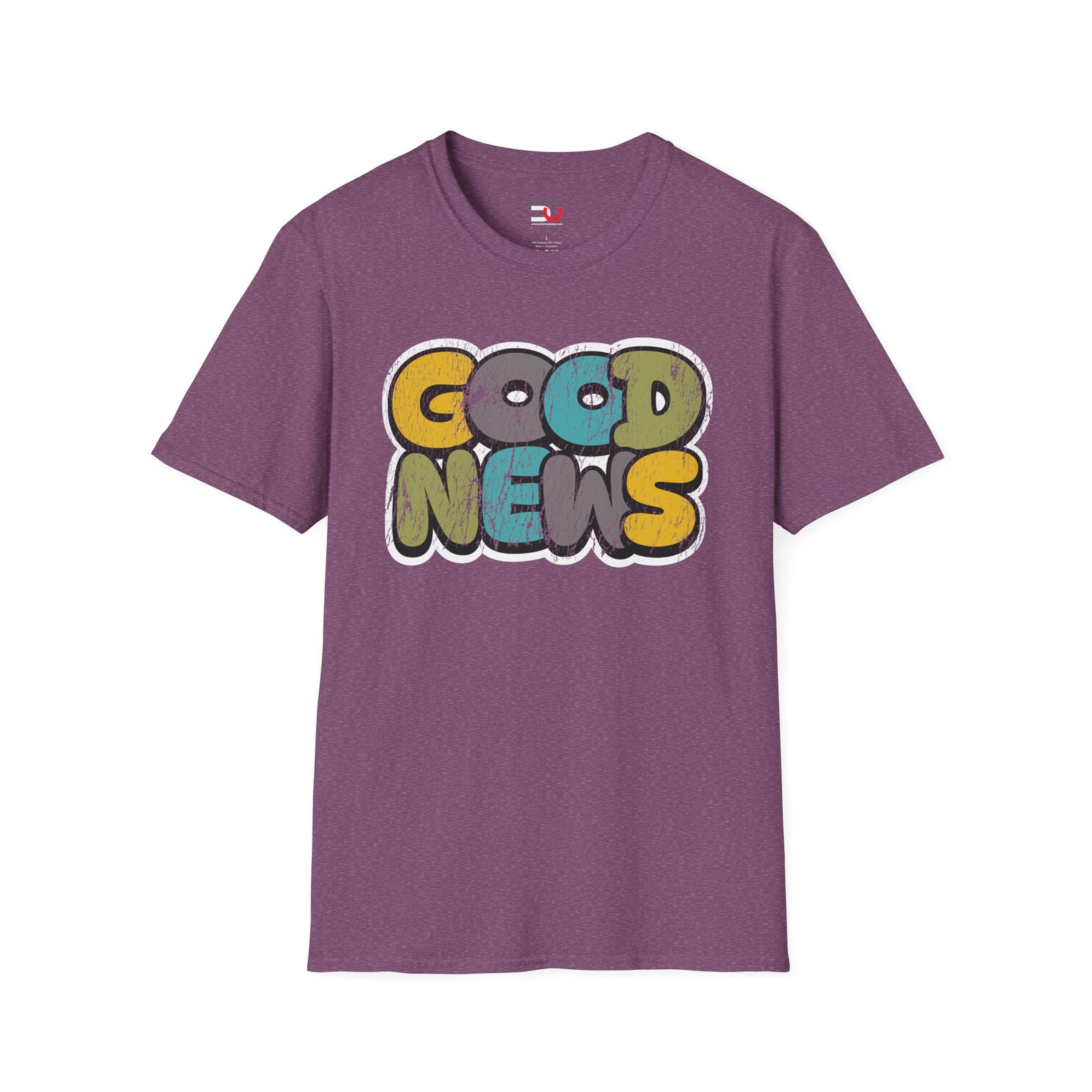 Good News T-Shirt — Retro Colorful Positive Graphic Tee - Image 3