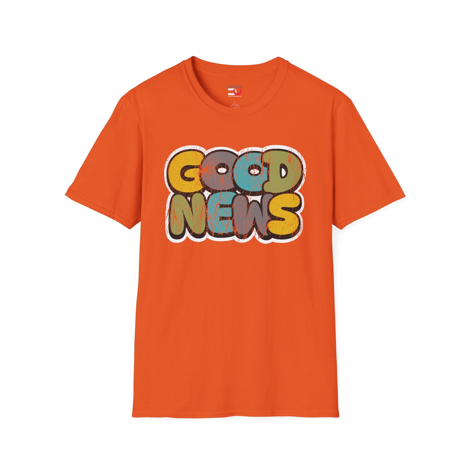 Good News T-Shirt — Retro Colorful Positive Graphic Tee - Image 7