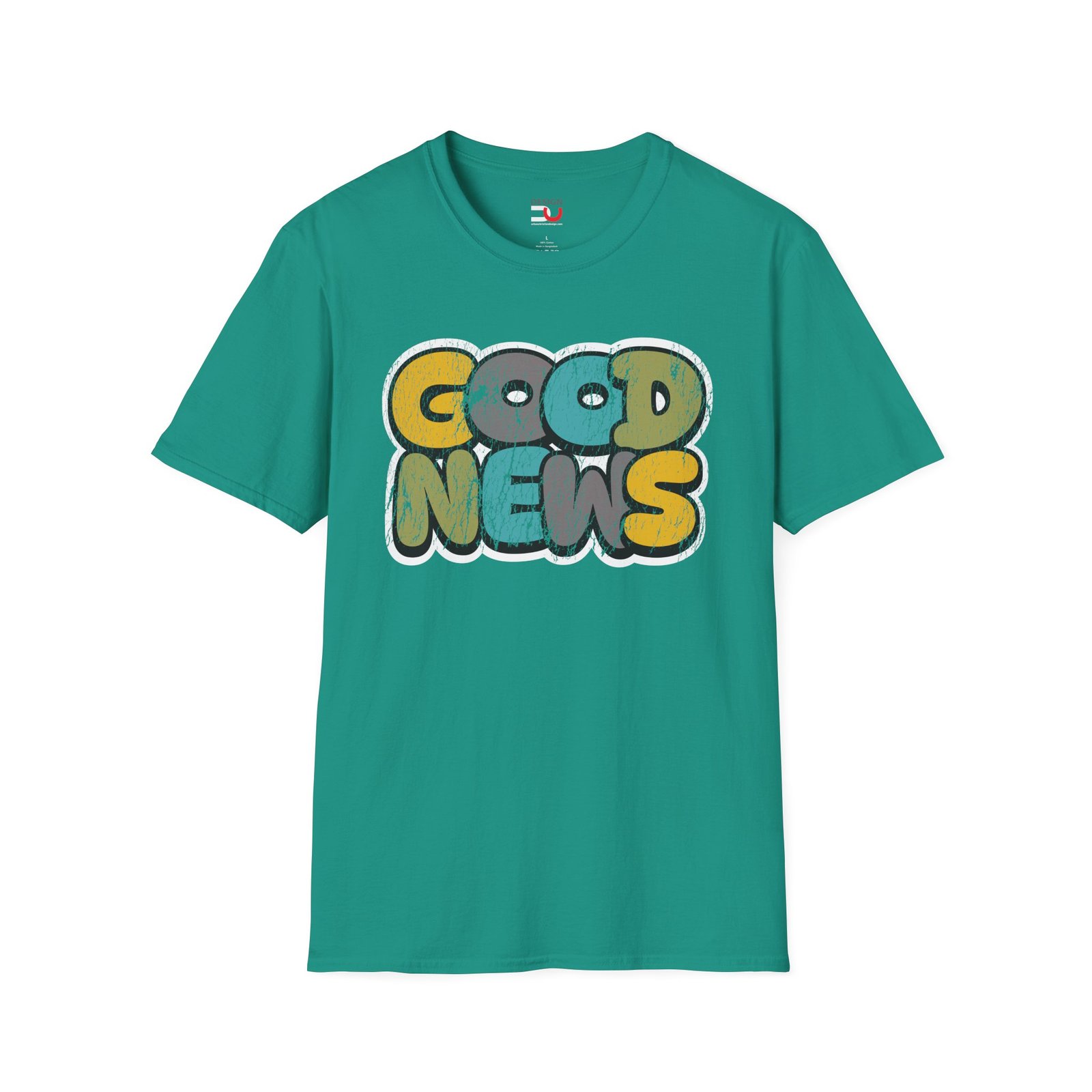 Good News T-Shirt — Retro Colorful Positive Graphic Tee - Image 11