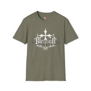 Blessed Graphic T-Shirt — Vintage Gothic Cross Design