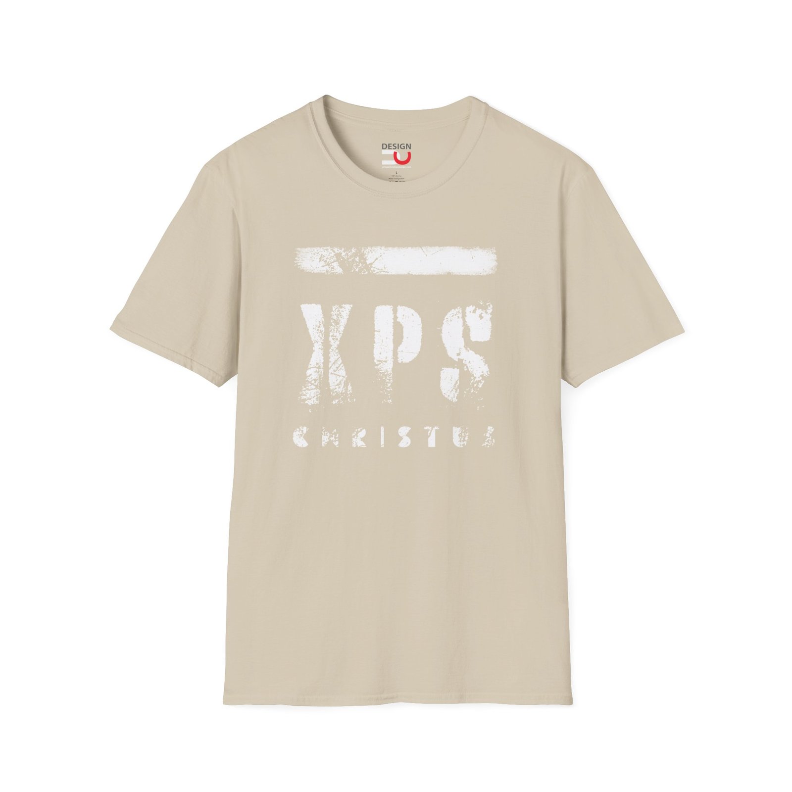 XPS Christus Distressed Logo T-Shirt — Christian Faith Graphic Tee - Image 3