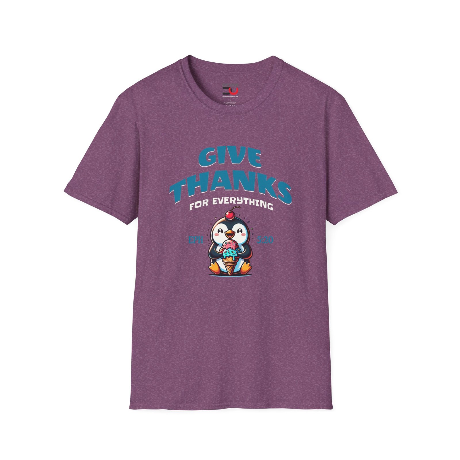 Give Thanks Penguin T-Shirt — Thanksgiving Cute Holiday Tee - Image 8