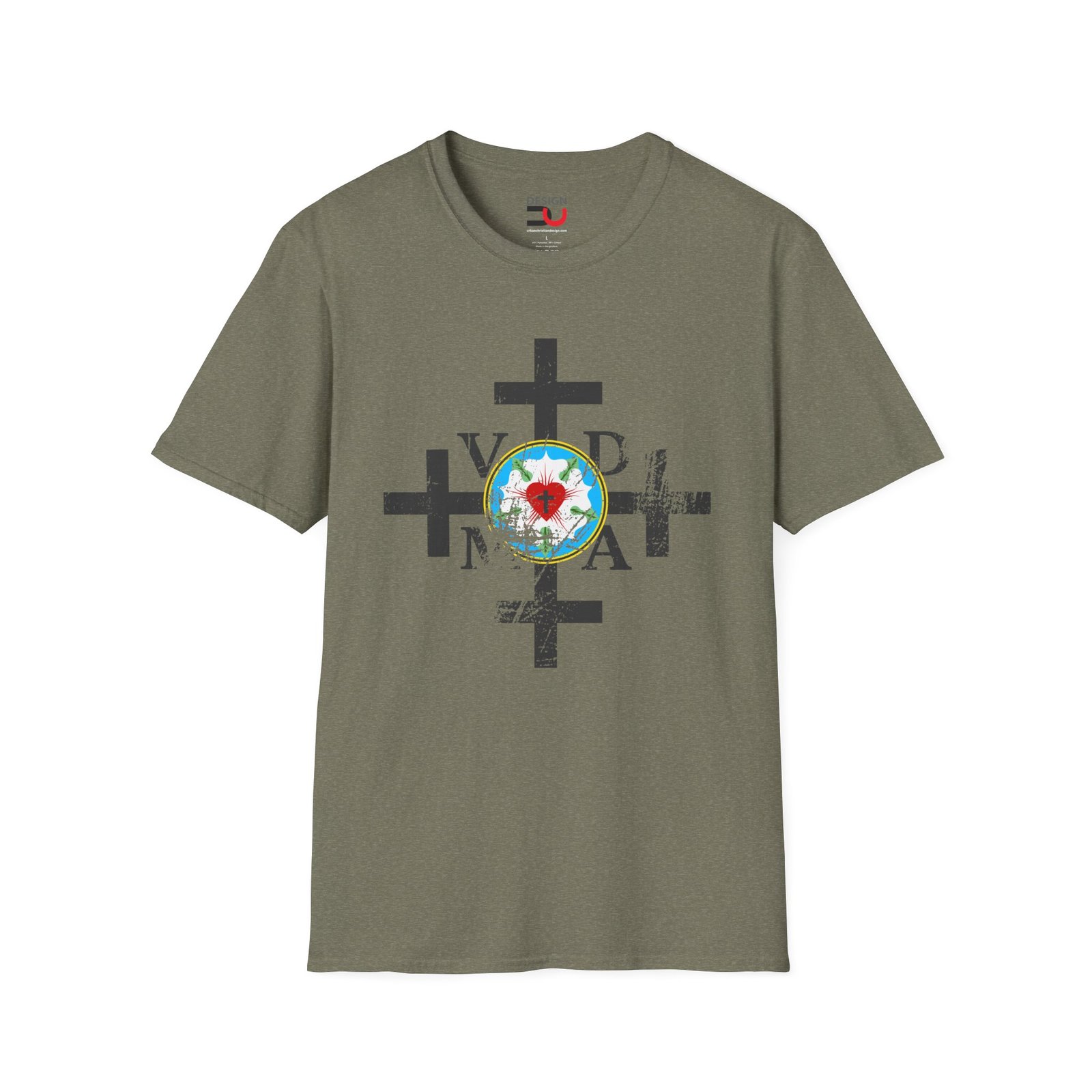 Lutheran Rose VDMA T-shirt - Verbum Domini Manet in Aeternum Tee - Image 3