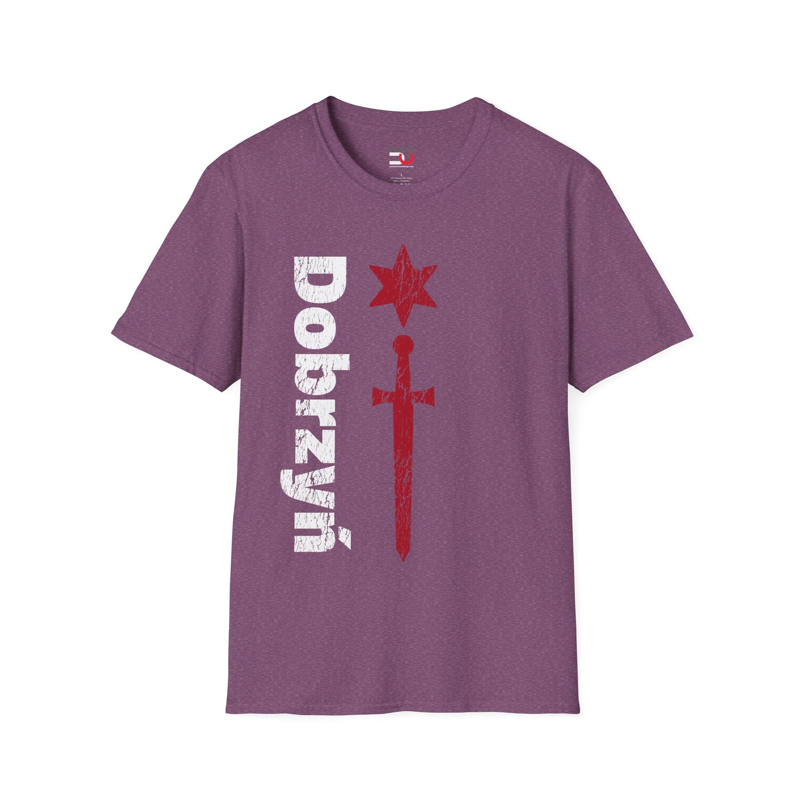 Dobrzyń Sword Logo T-Shirt — Polish Dobrzyń Heritage Graphic Tee - Image 5