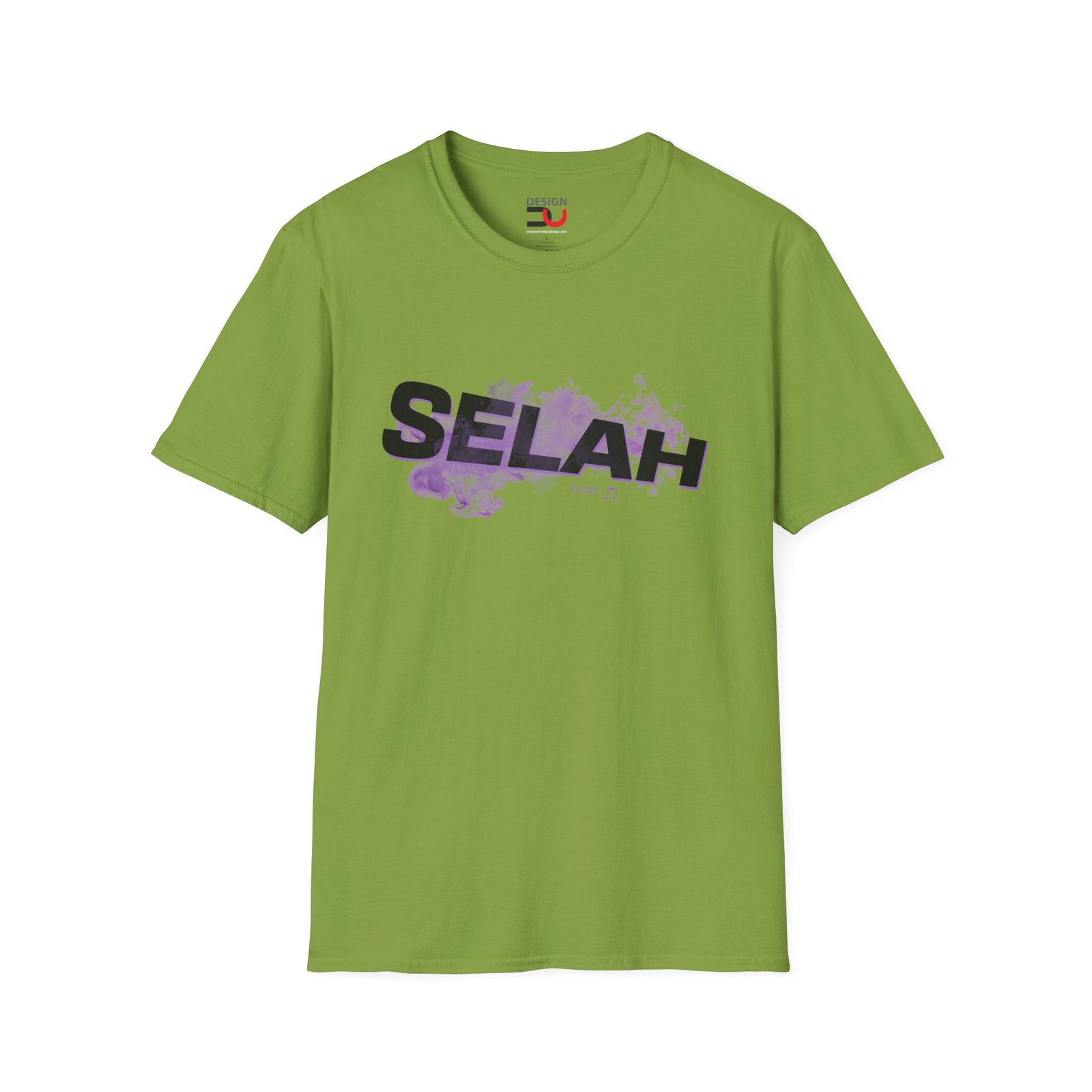 Selah Graphic T-Shirt — Bold Script with Purple Paint Splash - Image 3