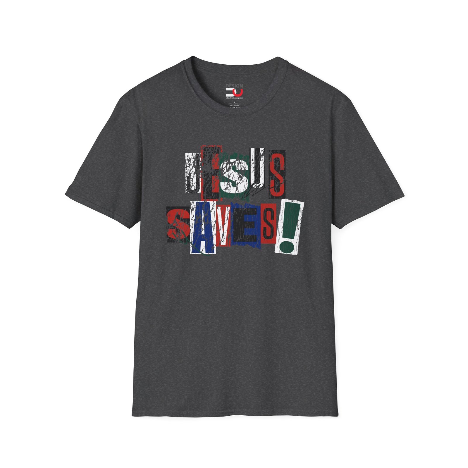Jesus Saves Tee — Ransom Style Design Christian T-Shirt - Image 4