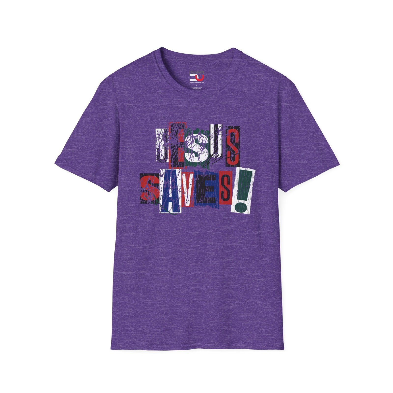 Jesus Saves Tee — Ransom Style Design Christian T-Shirt - Image 7