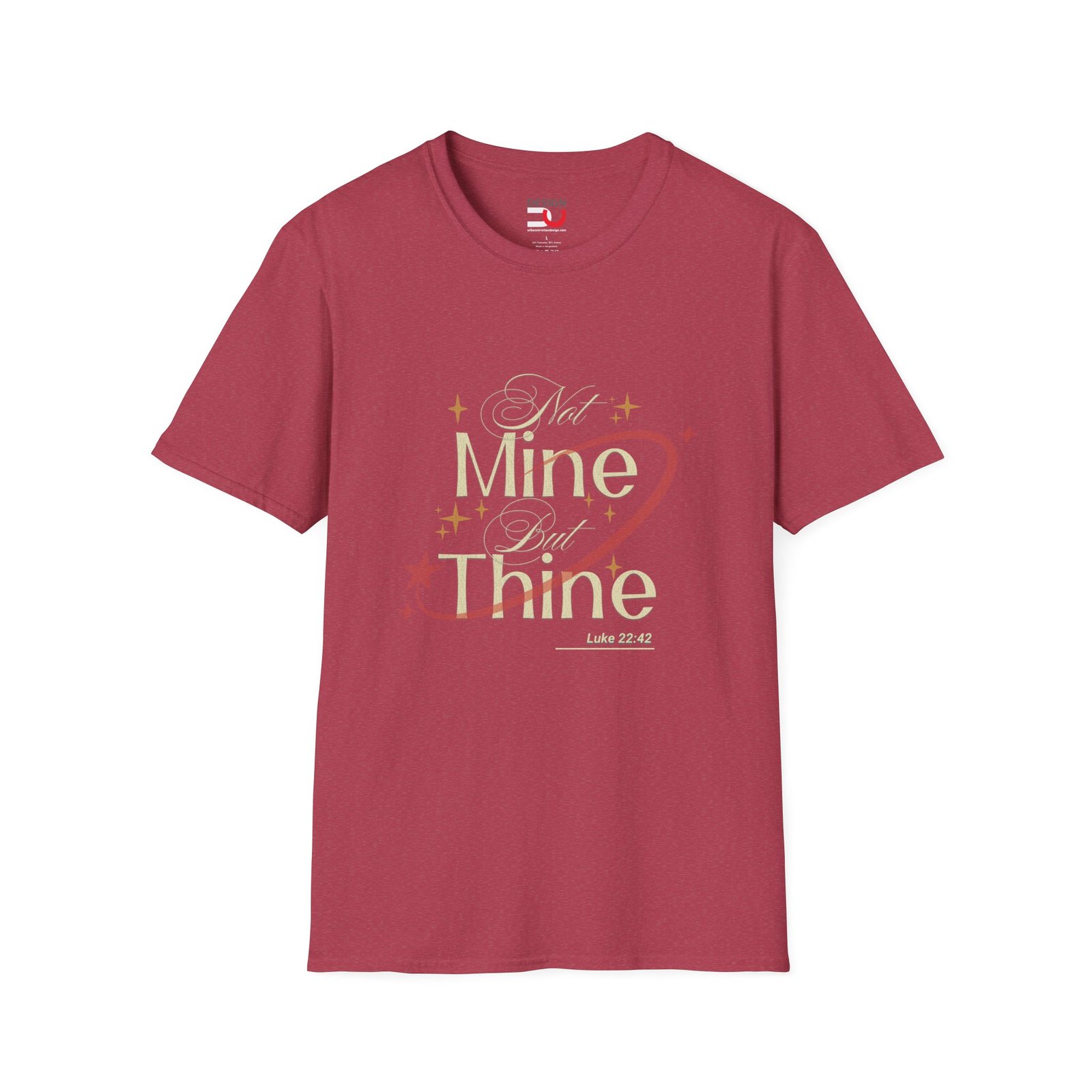 Not Mine But Thine T-Shirt — Luke 22:42 Inspirational Christian Tee - Image 5