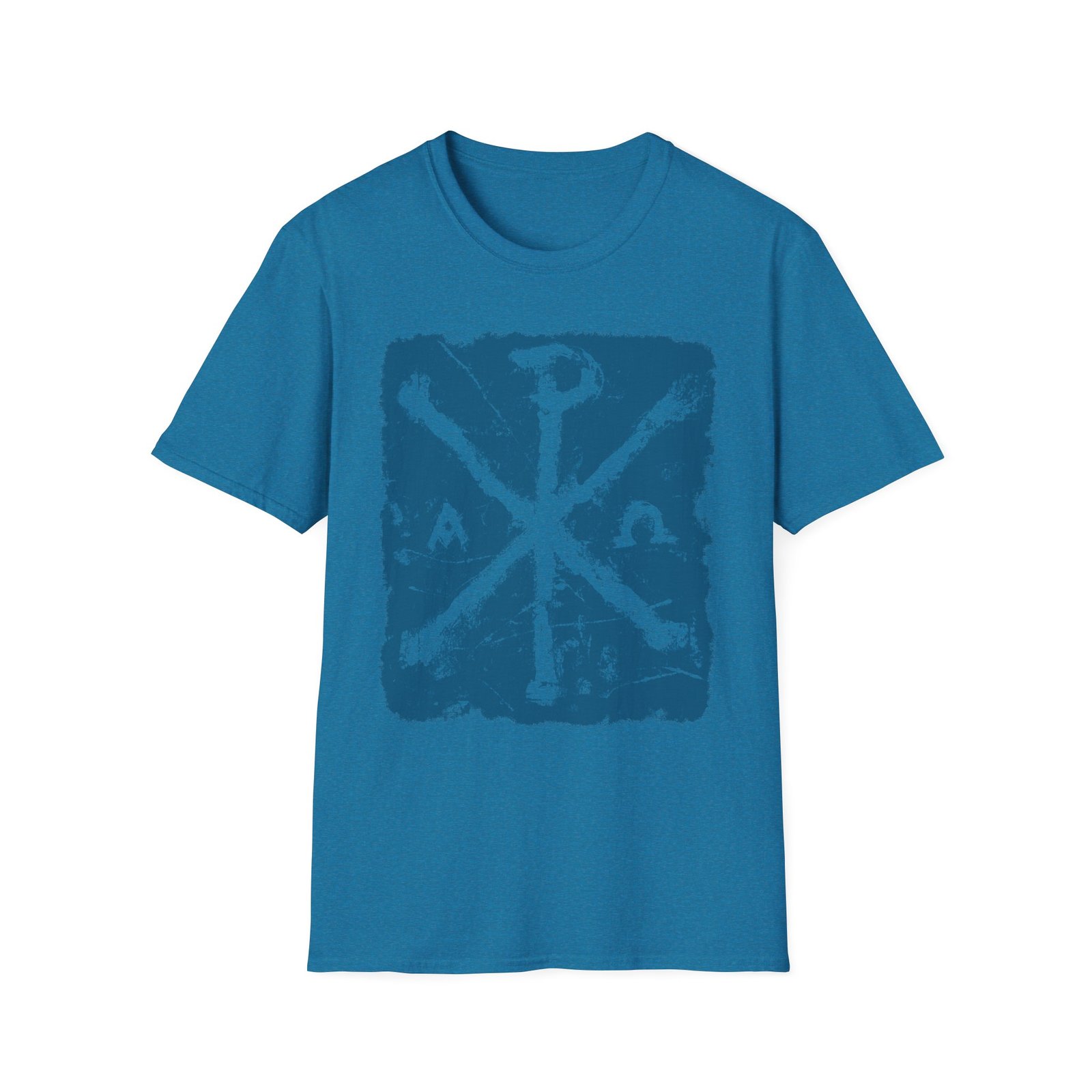 Chi-Rho Christian T-Shirt — Ancient Alpha & Omega Symbol Tee