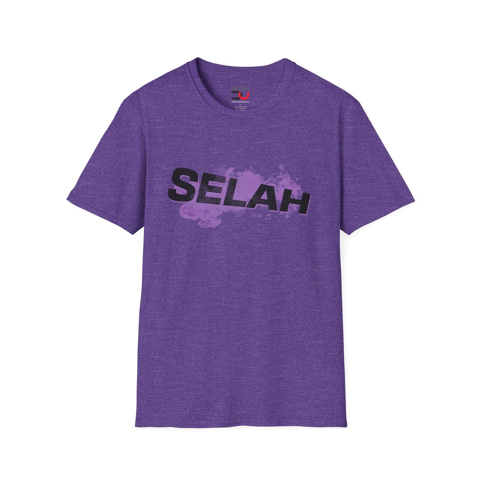 Selah Graphic T-Shirt — Bold Script with Purple Paint Splash - Image 5