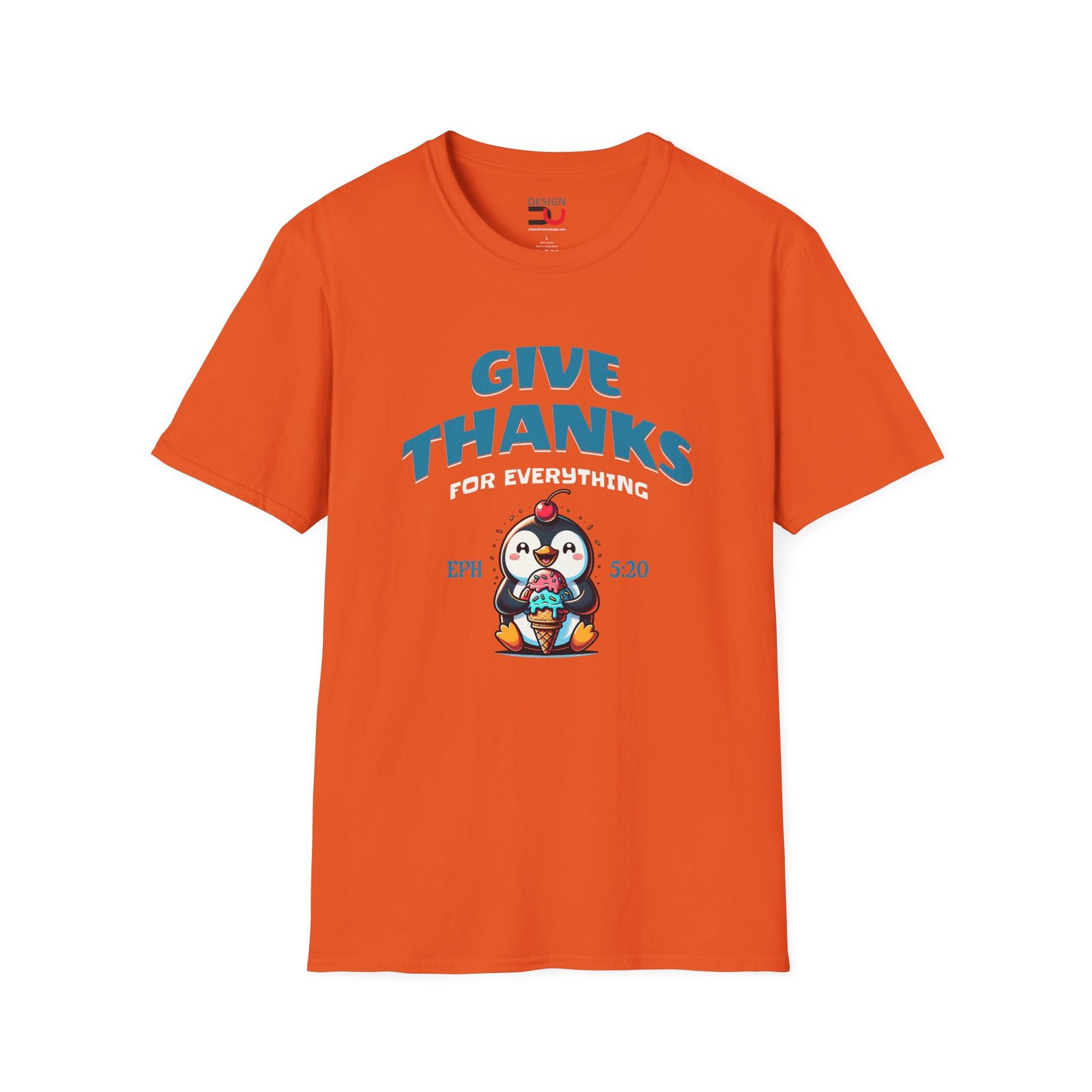 Give Thanks Penguin T-Shirt — Thanksgiving Cute Holiday Tee - Image 4