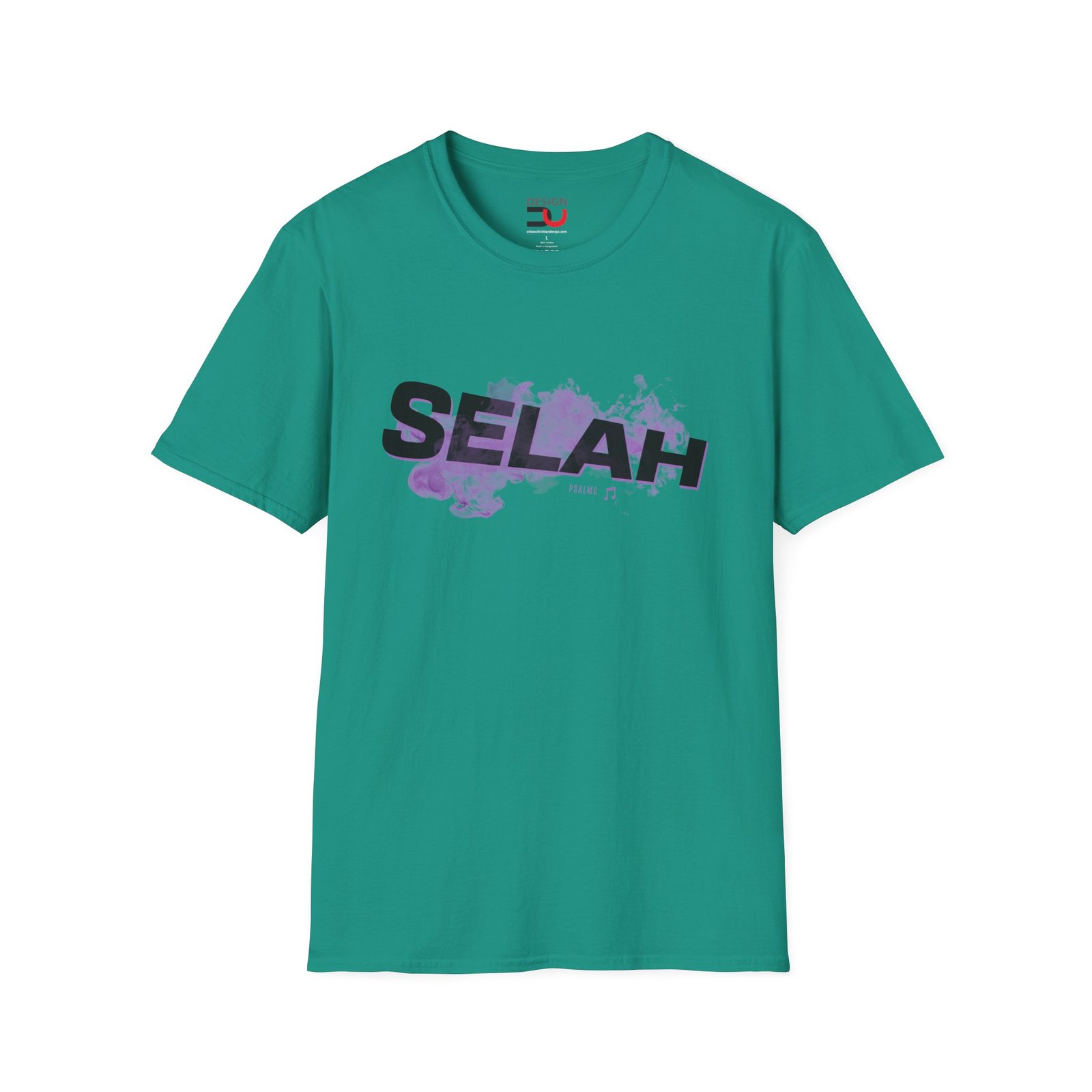 Selah Graphic T-Shirt — Bold Script with Purple Paint Splash - Image 4