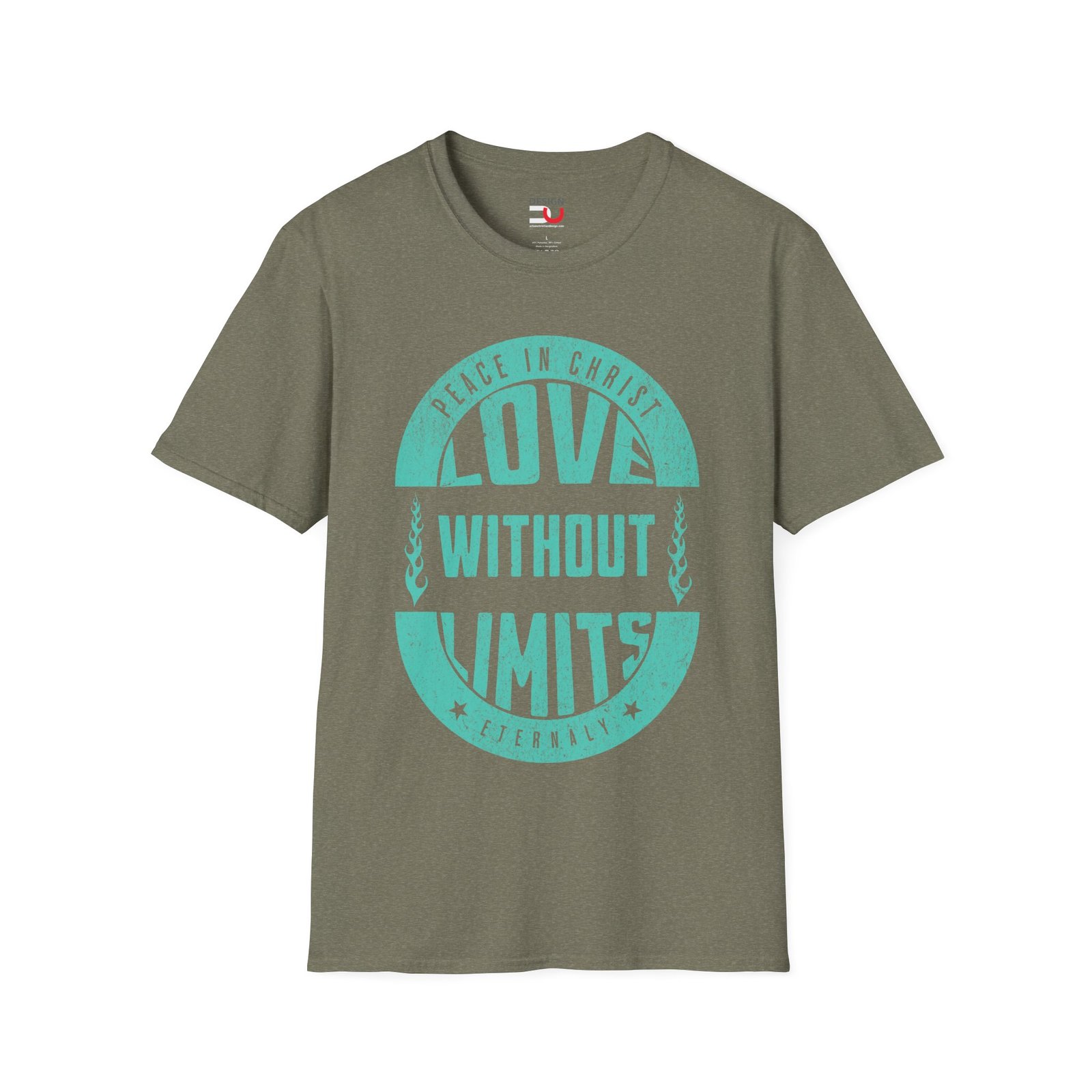 Love Without Limits T-Shirt — Peace in Christ Christian Tee - Image 3