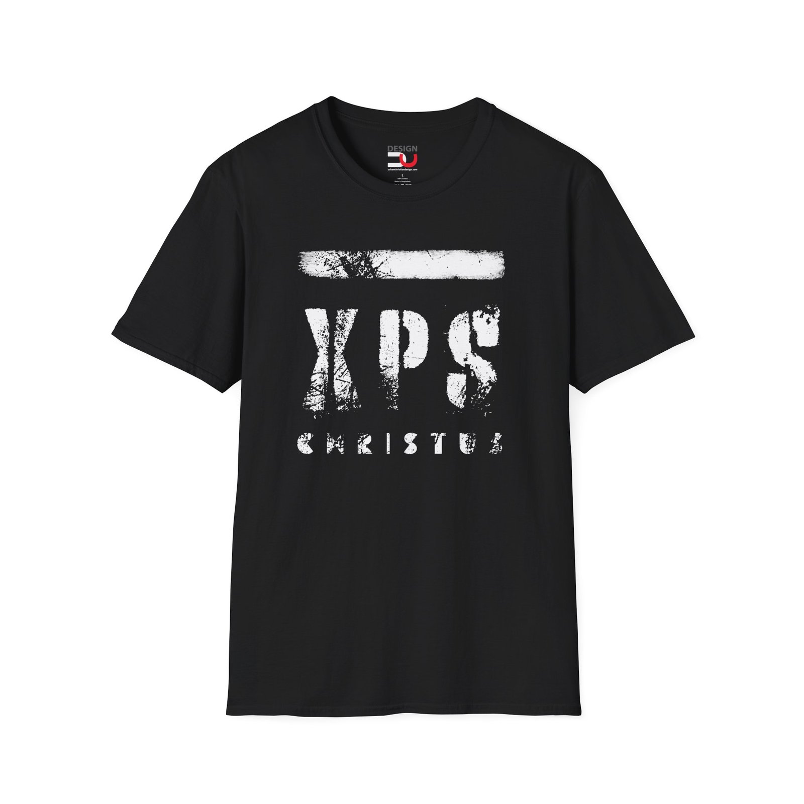 XPS Christus Distressed Logo T-Shirt — Christian Faith Graphic Tee - Image 2