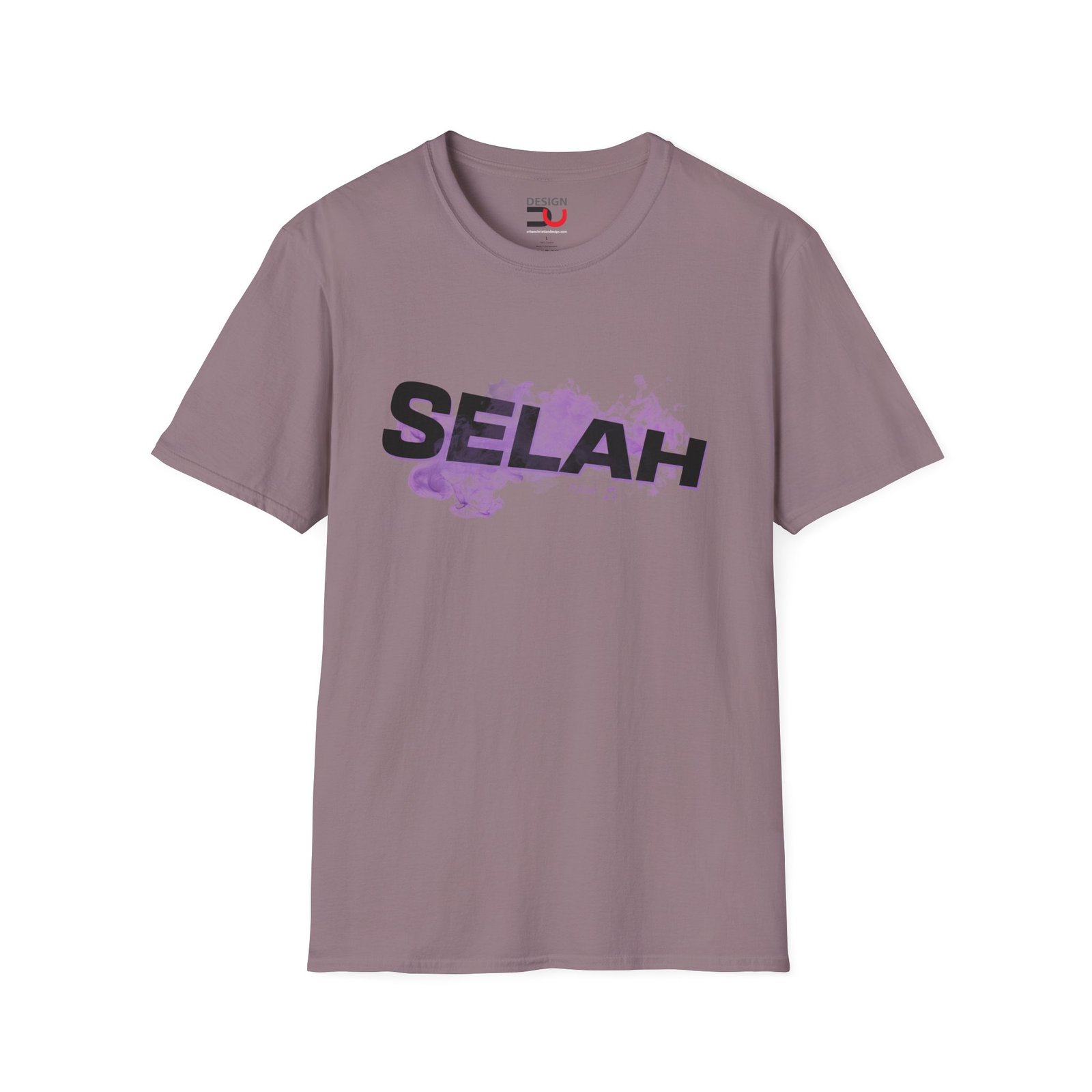 Selah Graphic T-Shirt — Bold Script with Purple Paint Splash - Image 6