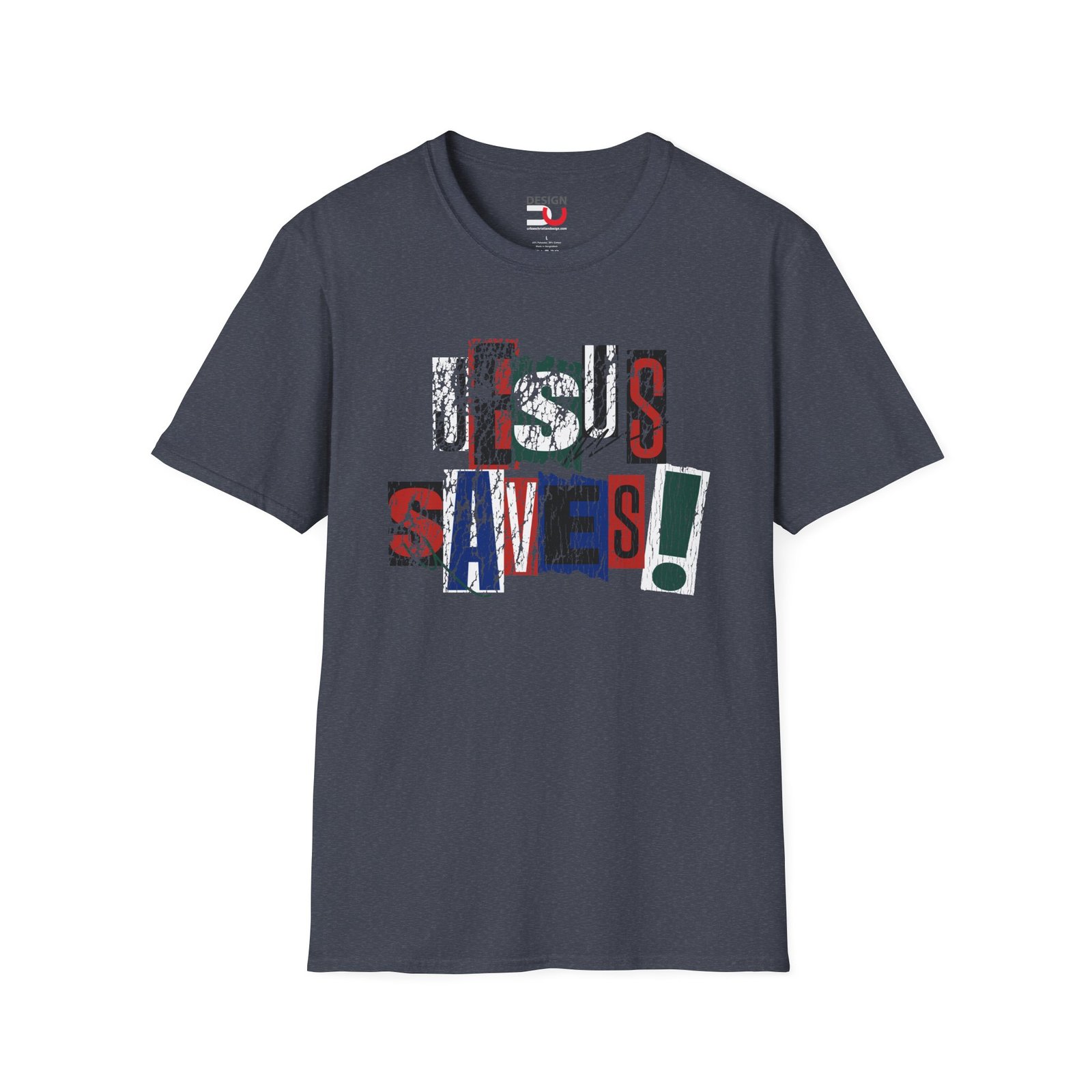 Jesus Saves Tee — Ransom Style Design Christian T-Shirt - Image 6