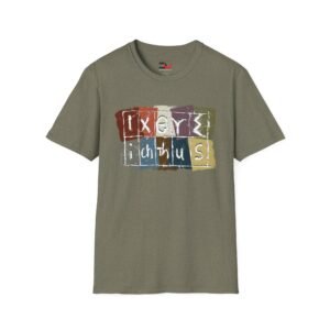 IXOYE Ichthus Block Letters T-Shirt - Christian Graphic Tee