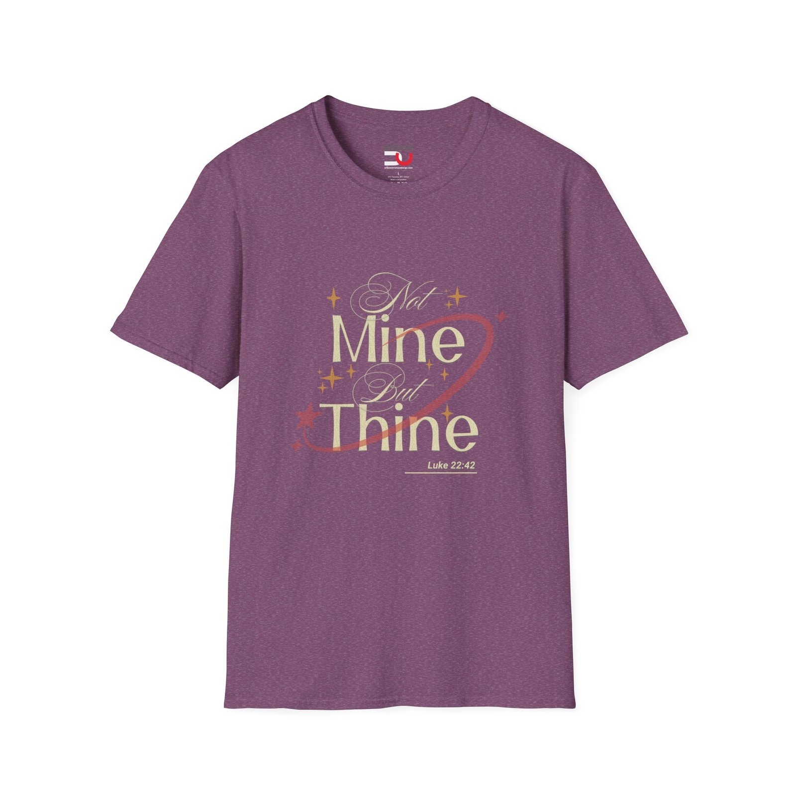 Not Mine But Thine T-Shirt — Luke 22:42 Inspirational Christian Tee - Image 4