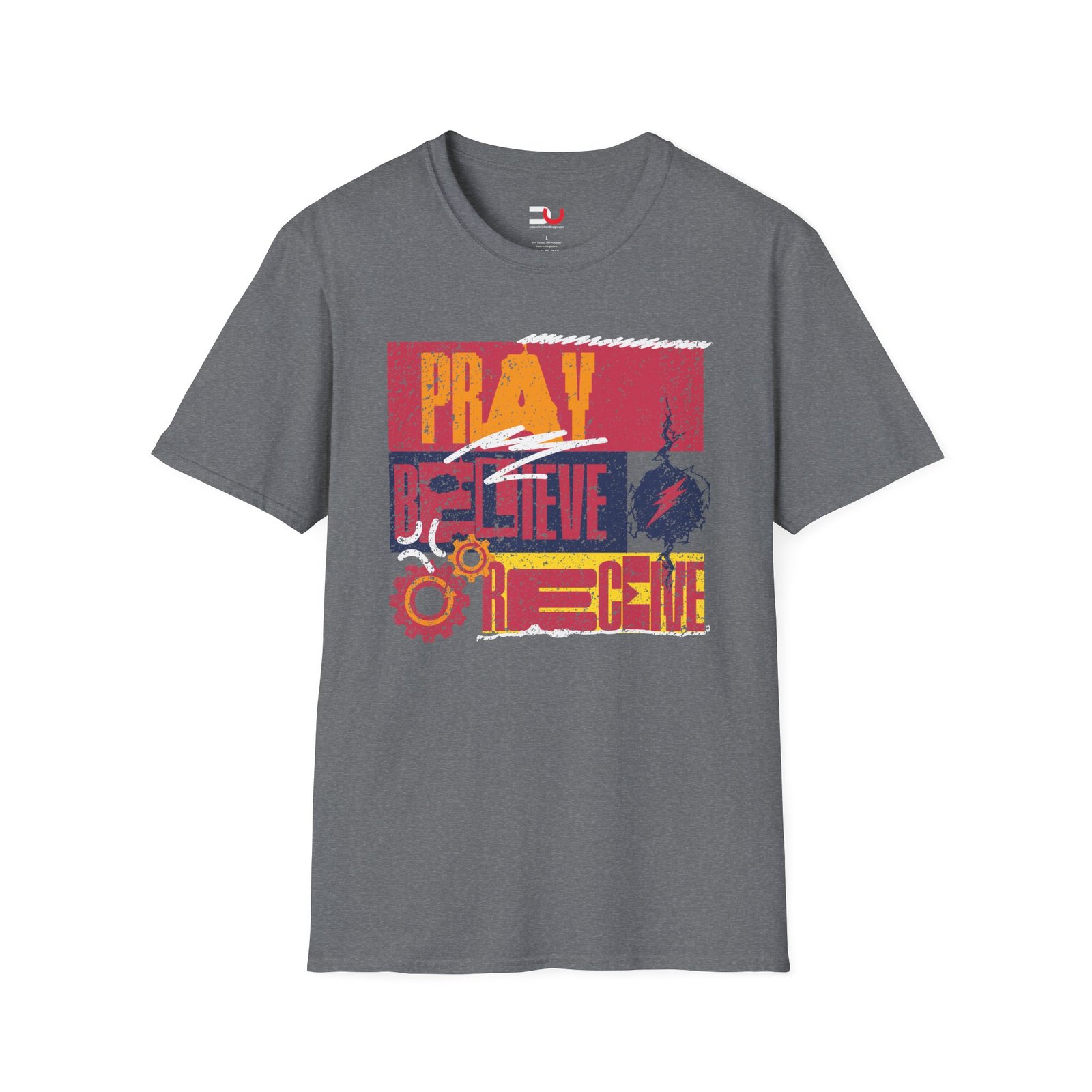 Pray, Believe, Receive T-Shirt — Inspirational Christian Tee - Image 3