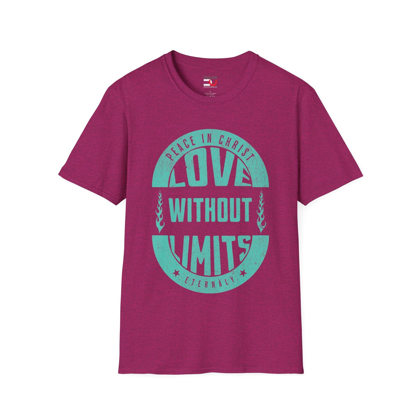 Love Without Limits T-Shirt — Peace in Christ Christian Tee - Image 4