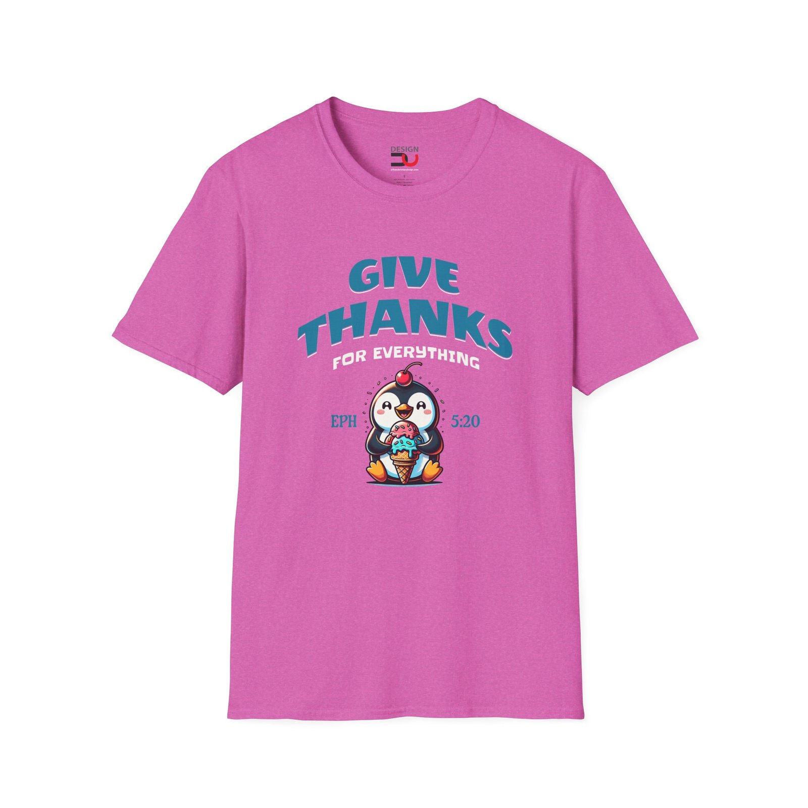Give Thanks Penguin T-Shirt — Thanksgiving Cute Holiday Tee - Image 7