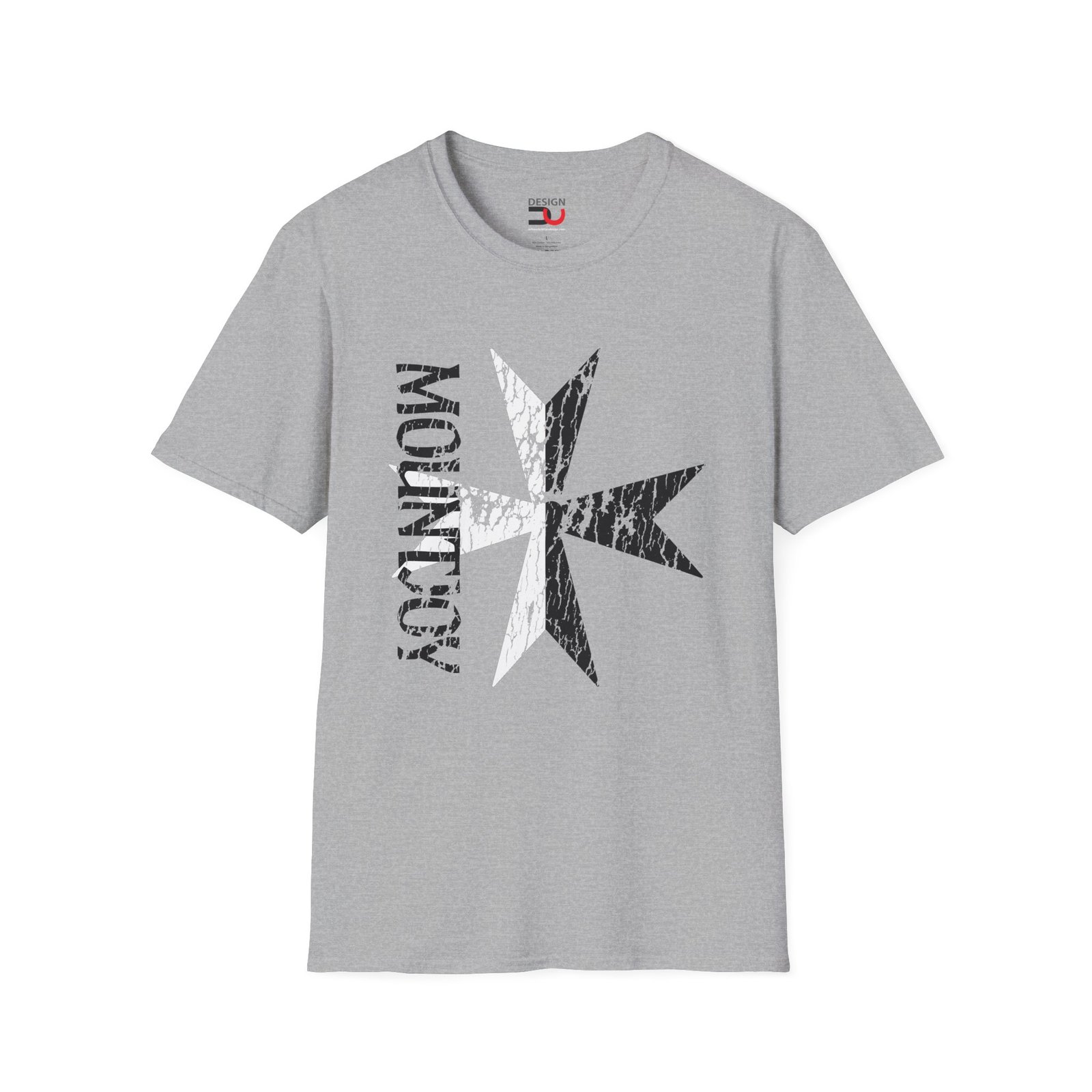 Order of Mountjoy T-Shirt —Spanish Cross Emblem Graphic tee - Image 2
