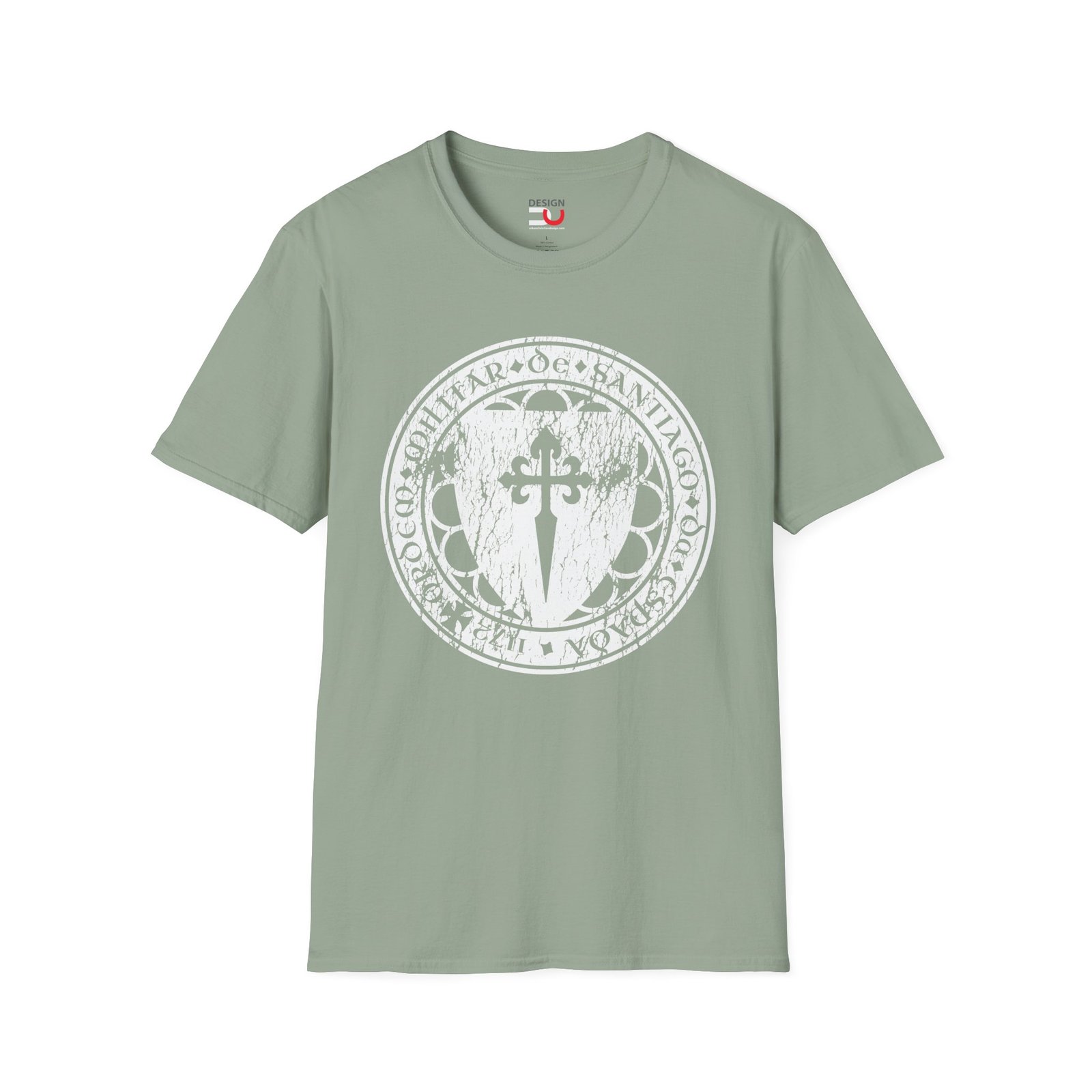 Camino de Santiago T‑Shirt — Vintage Pilgrim Spanish Christian Cross Tee - Image 5