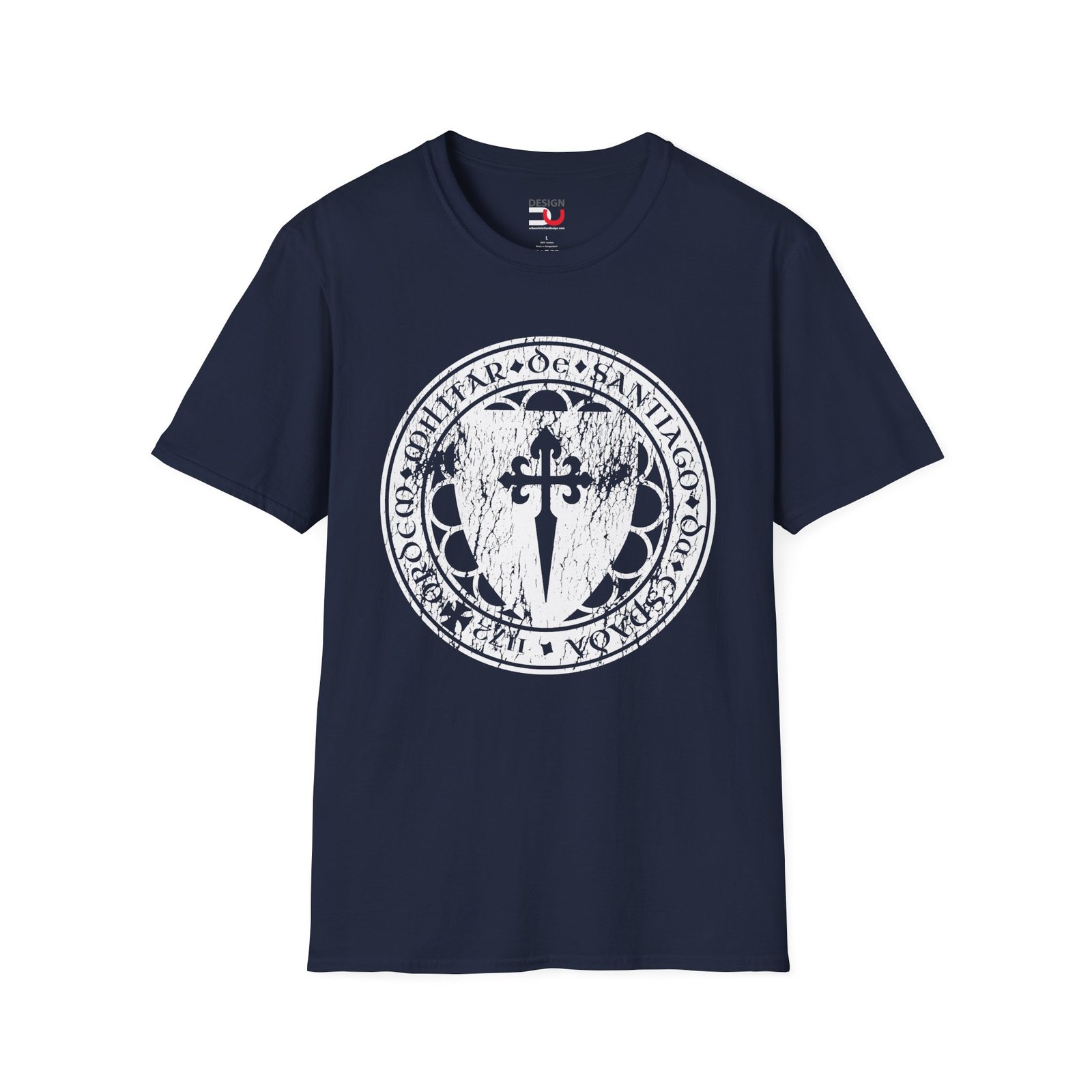 Camino de Santiago T‑Shirt — Vintage Pilgrim Spanish Christian Cross Tee - Image 10