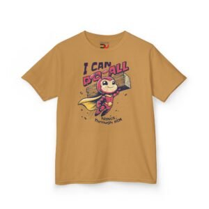 Kids Christian T-shirt I Can Do All Things Through Him Superhero ant Tee