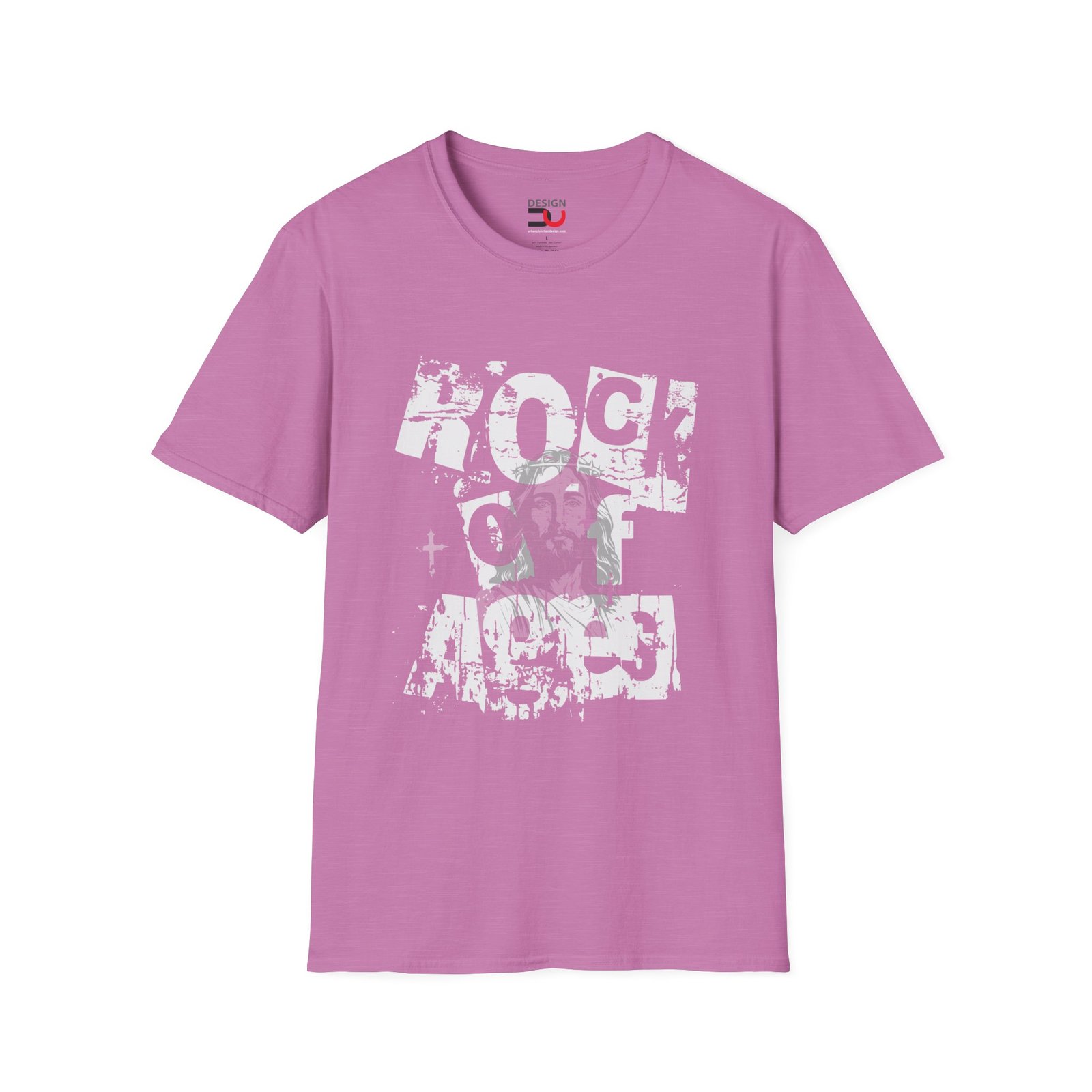 Rock Of Ages T-Shirt — Retro Distressed Jesus Christian Tee - Image 6