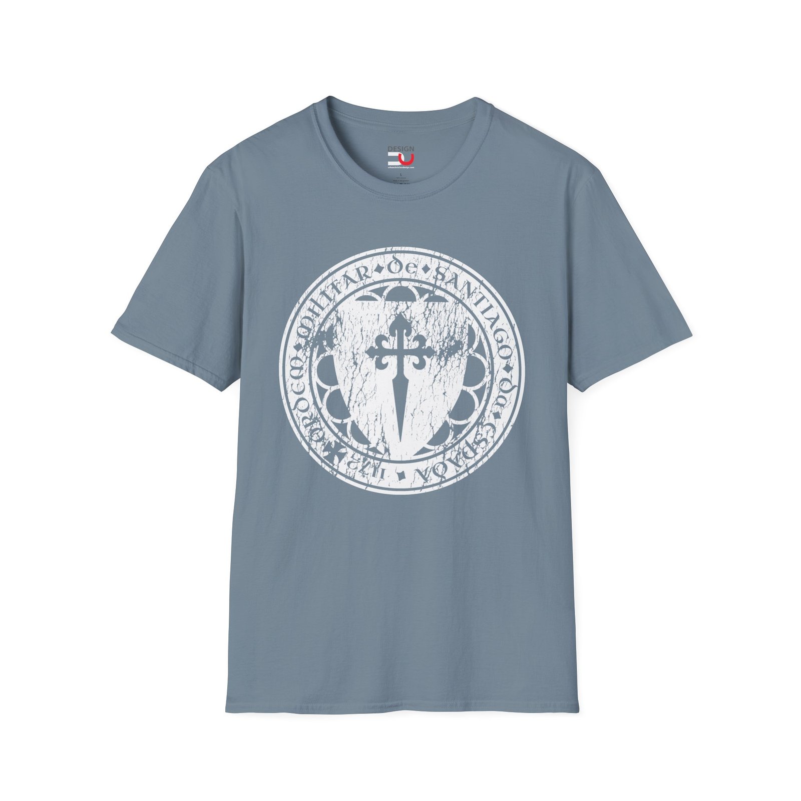 Camino de Santiago T‑Shirt — Vintage Pilgrim Spanish Christian Cross Tee - Image 8