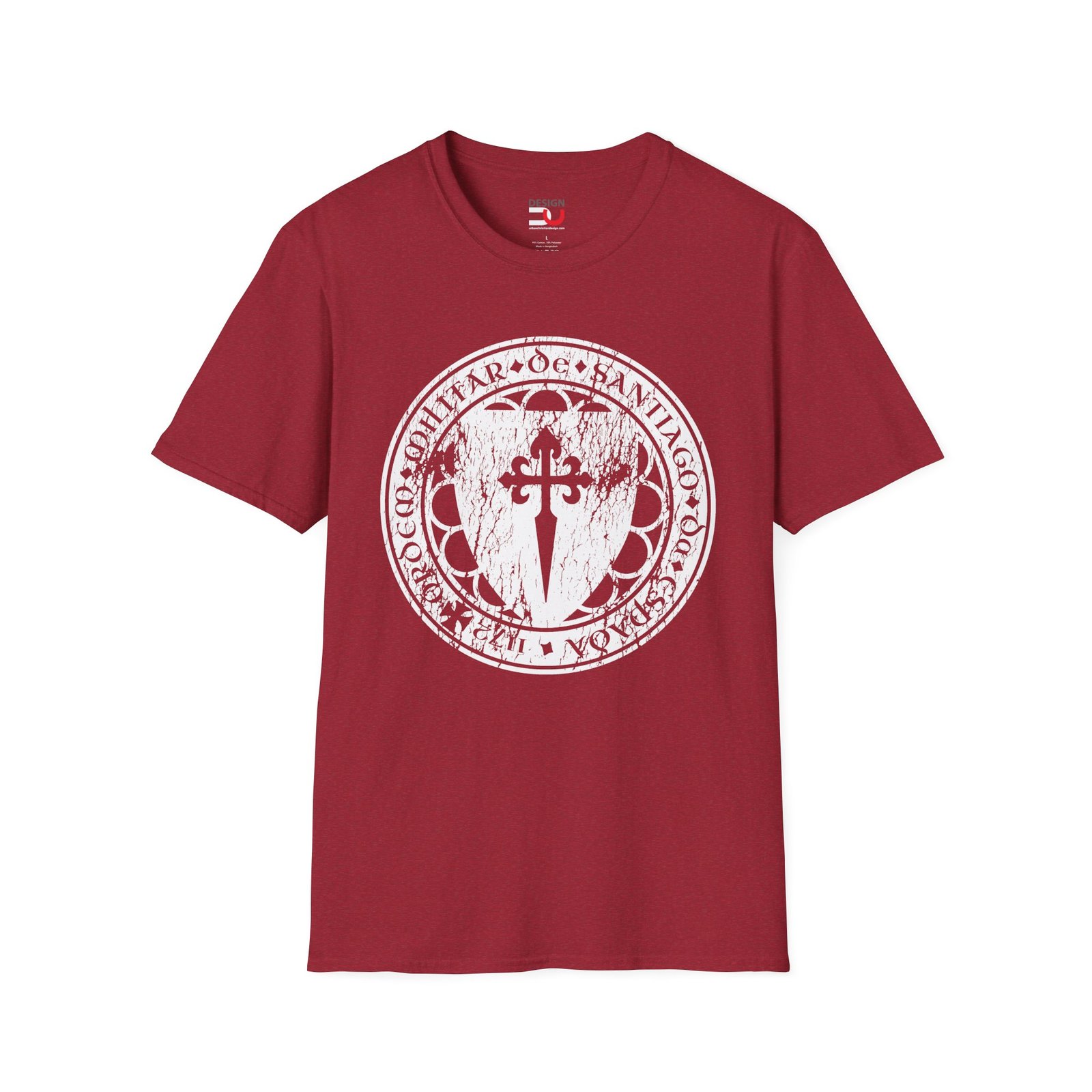Camino de Santiago T‑Shirt — Vintage Pilgrim Spanish Christian Cross Tee