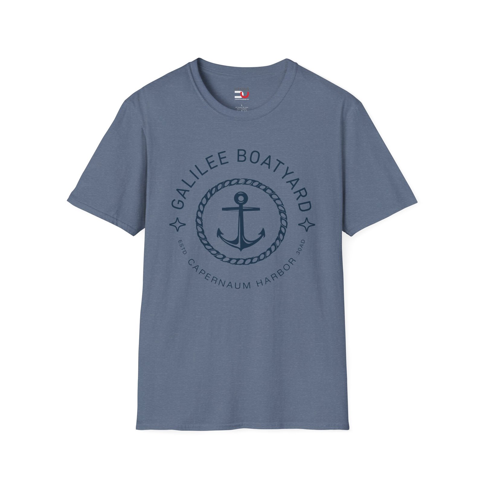 Galilee Boatyard Soft Christian T-Shirt - Image 3