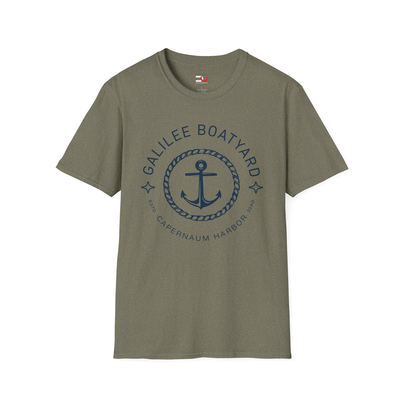 Galilee Boatyard Soft Christian T-Shirt - Image 2